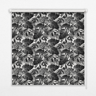 Modern roller blind en hojas grises
