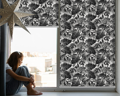 Modern roller blind en hojas grises