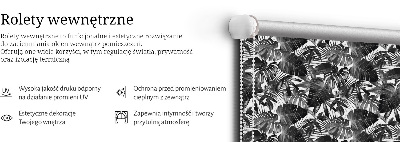 Modern roller blind en hojas grises