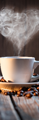 Modern roller blind una taza de café