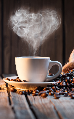 Modern roller blind una taza de café