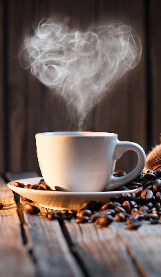 Modern roller blind una taza de café
