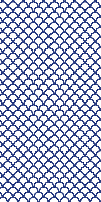 Modern roller blind en color de escamas azules