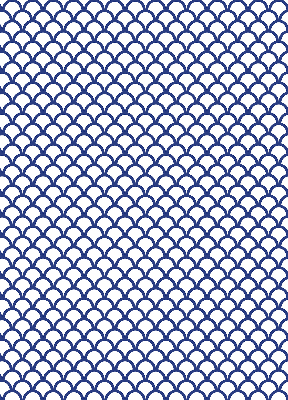 Modern roller blind en color de escamas azules
