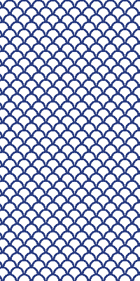 Modern roller blind en color de escamas azules