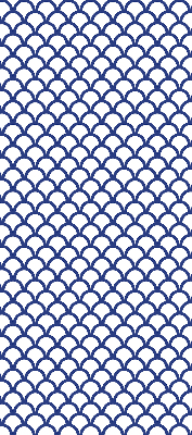 Modern roller blind en color de escamas azules