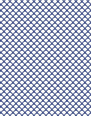 Modern roller blind en color de escamas azules