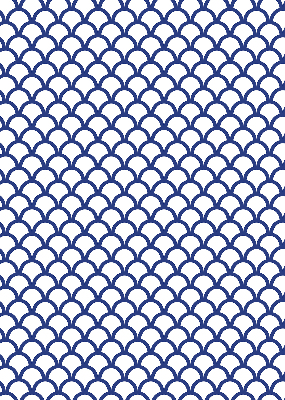 Modern roller blind en color de escamas azules