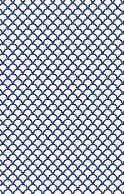 Modern roller blind en color de escamas azules