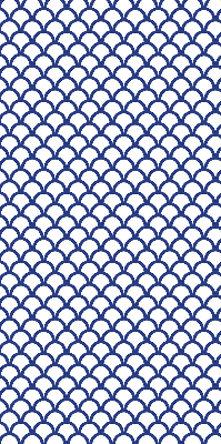 Modern roller blind en color de escamas azules