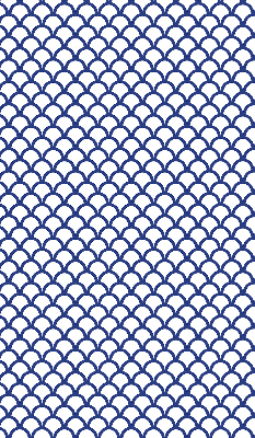 Modern roller blind en color de escamas azules