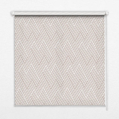 Estor enrollable de rayas beige