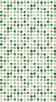 Estor enrollable de círculos verdes