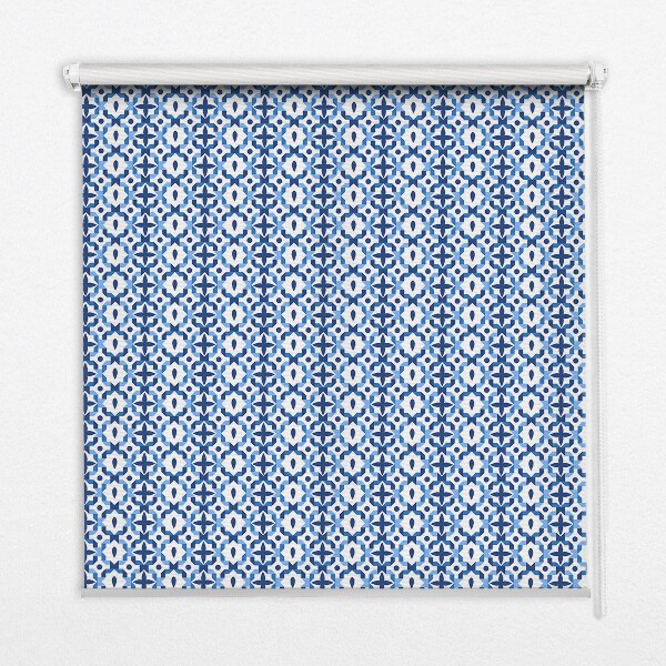 Modern roller blind con diseño Formas azules