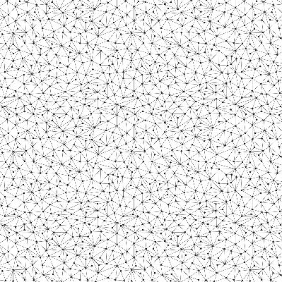 Modern roller blind con puntos conectados