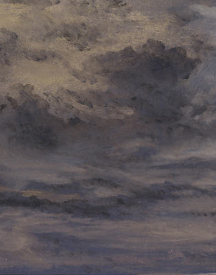 Estor enrollable de cielo pintado