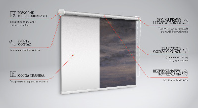 Estor enrollable de cielo pintado