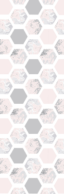 Modern roller blind con hexágonos