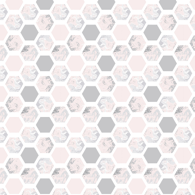 Modern roller blind con hexágonos