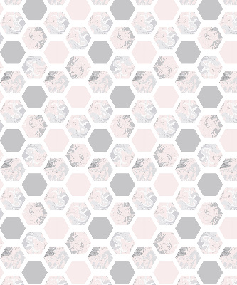 Modern roller blind con hexágonos