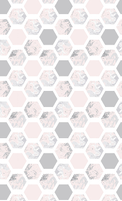 Modern roller blind con hexágonos