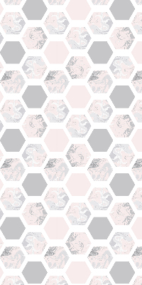 Modern roller blind con hexágonos