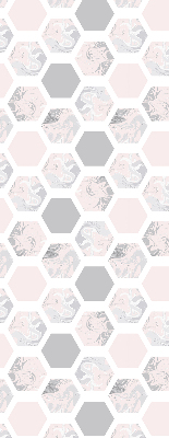 Modern roller blind con hexágonos