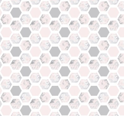 Modern roller blind con hexágonos