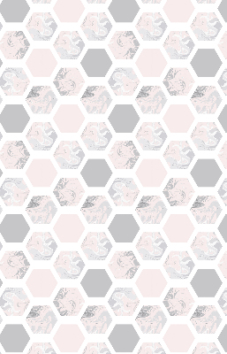 Modern roller blind con hexágonos