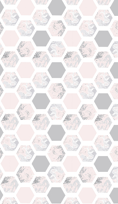 Modern roller blind con hexágonos