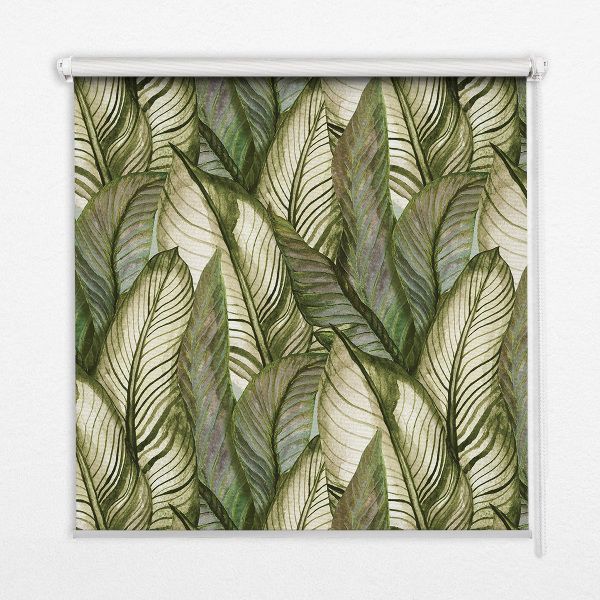 Modern roller blind hojas