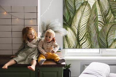 Modern roller blind hojas