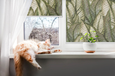 Modern roller blind hojas
