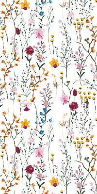 Modern roller blind con flores coloridas