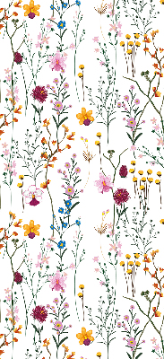 Modern roller blind con flores coloridas