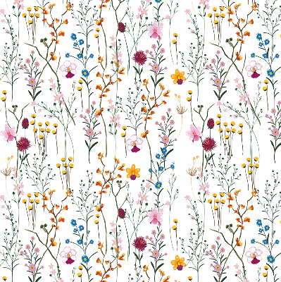 Modern roller blind con flores coloridas