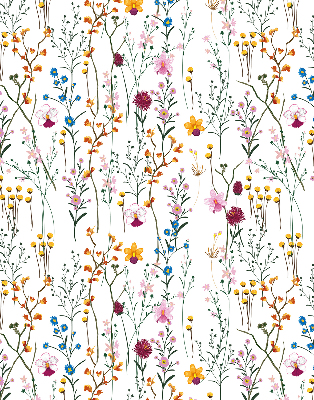 Modern roller blind con flores coloridas