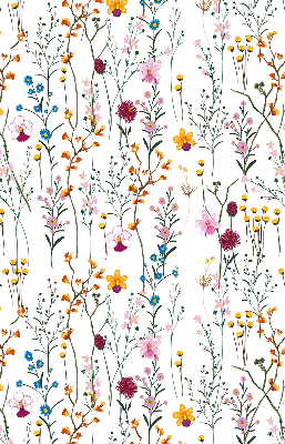 Modern roller blind con flores coloridas