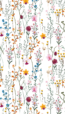 Modern roller blind con flores coloridas