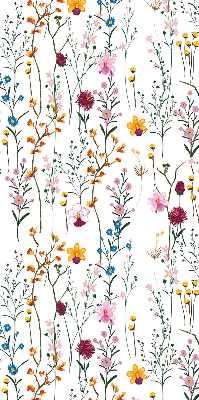 Modern roller blind con flores coloridas