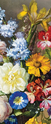Estor enrollable en forma de ramo de flores