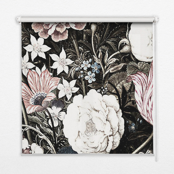 Modern roller blind un ramo de flores