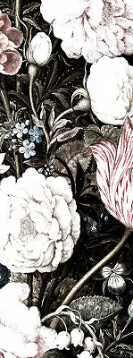 Modern roller blind un ramo de flores