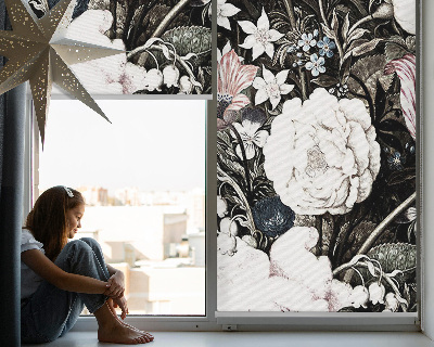 Modern roller blind un ramo de flores