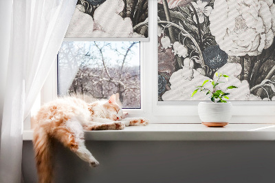 Modern roller blind un ramo de flores