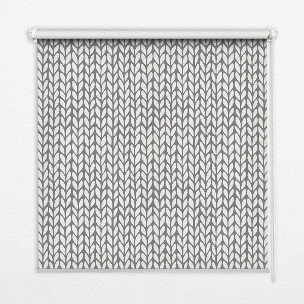 Modern roller blind en color abeto blanco