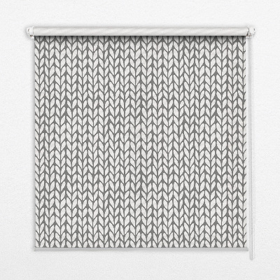 Modern roller blind en color abeto blanco