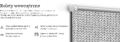 Modern roller blind en color abeto blanco