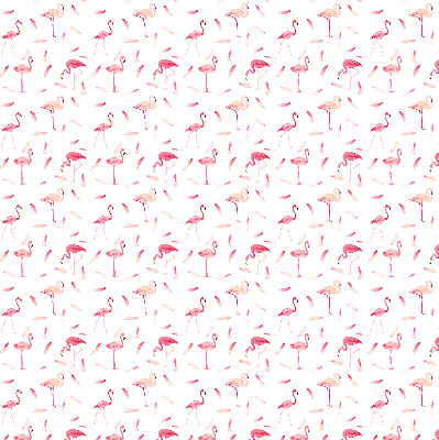 Estor enrollable con diseño de flamencos y detalle de plumas