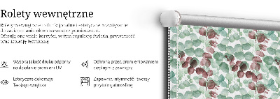 Modern roller blind con estampado de hiedra